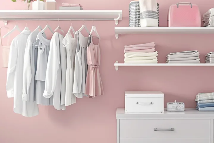 closet organization ideas hanging