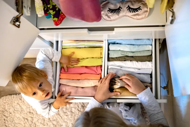 closet organization ideas kids