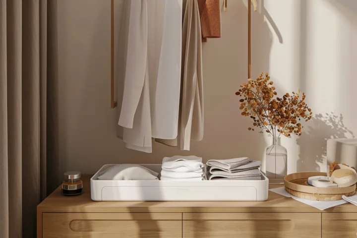 closet organization ideas with dresser