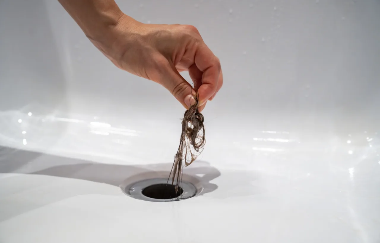 diy unclog shower drain