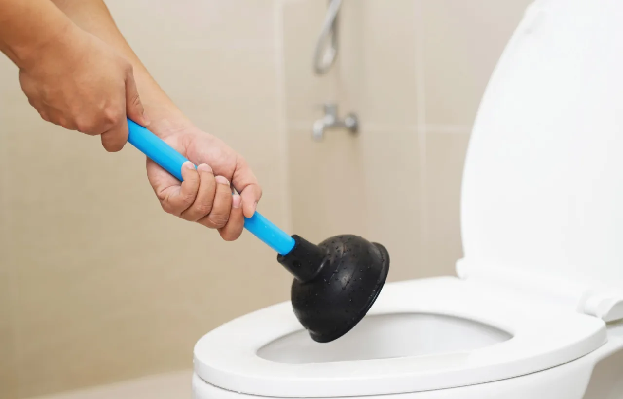 how to unclog a toilet without a plunger