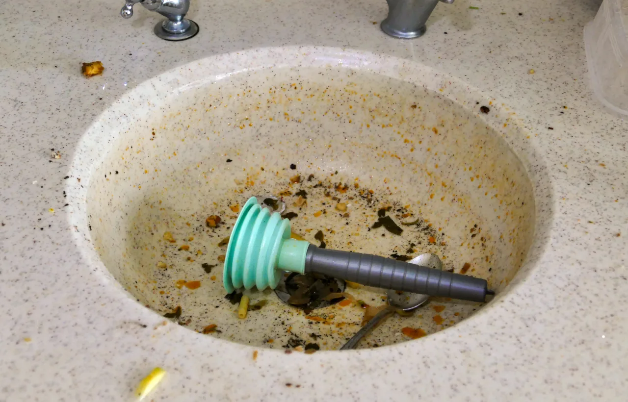 sink clogged unclog a drain
