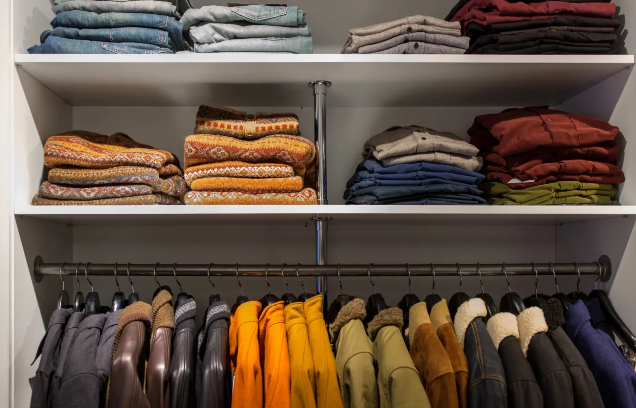 sweatshirt organization ideas closet