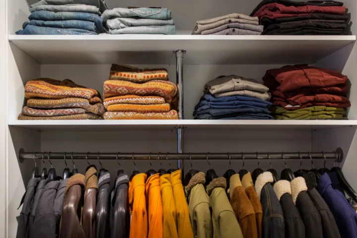 sweatshirt organization ideas closet