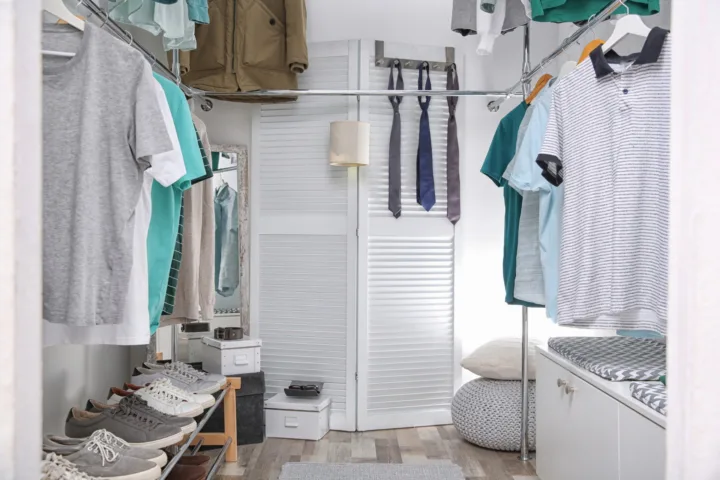 u shaped closet organization ideas