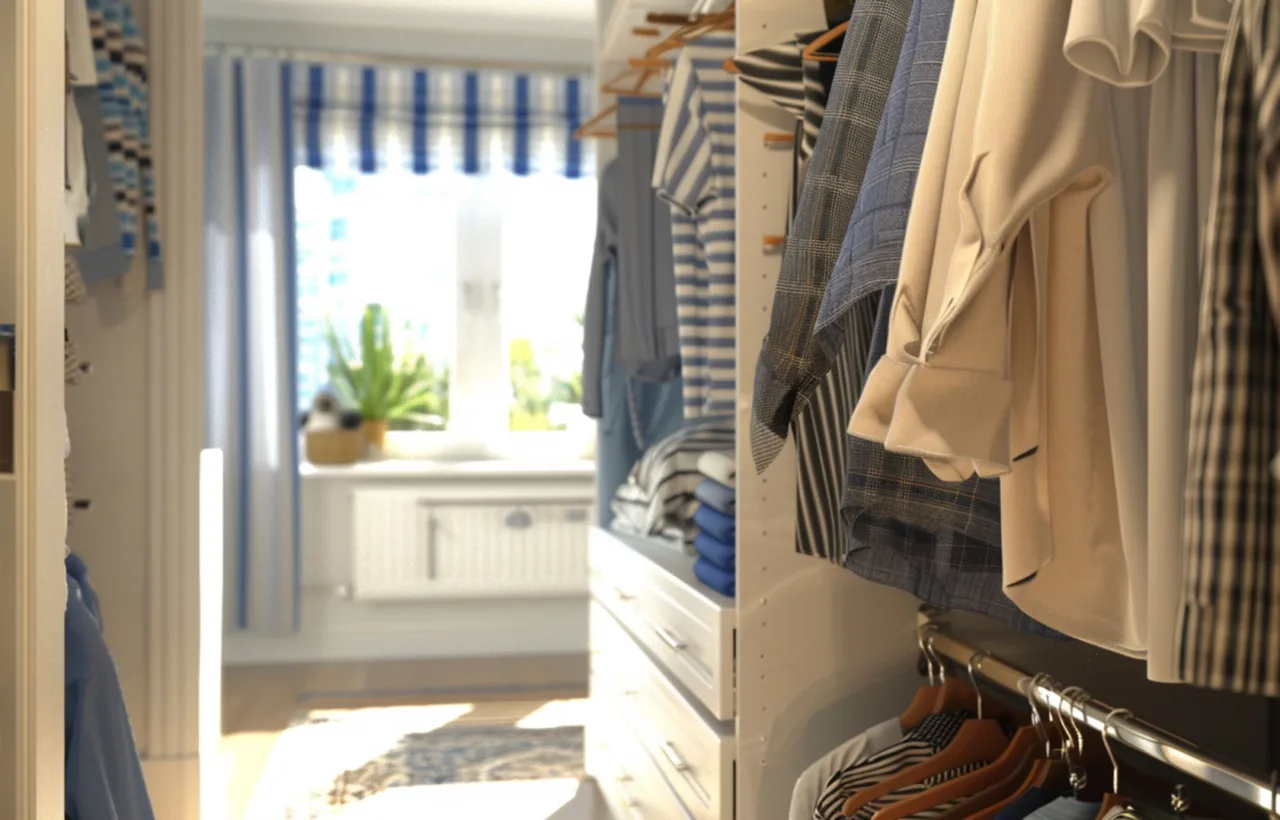 walk in closet organization ideas