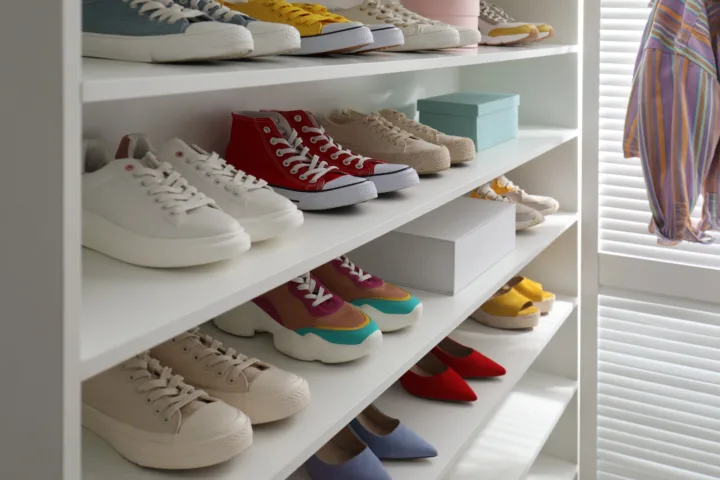 walk in closet shoe organization ideas